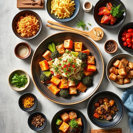 식당 점심 세트 홍보 이미지 예시